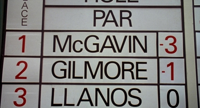 Wide shot frame from Happy Gilmore — scoreboard