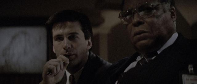 Medium shot frame from The Hunt for Red October — room, suit, tie