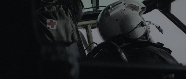 Wide shot frame from The Hunt for Red October — hat, uniform, person