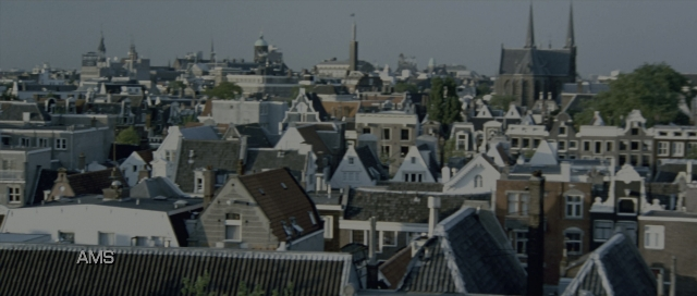Wide shot frame from The Bourne Supremacy — tower, building