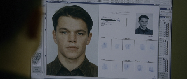 Medium shot frame from The Bourne Supremacy — shirt, face, hair