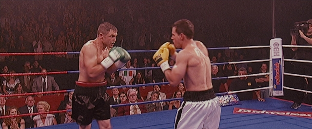 Wide shot frame from The Fighter — fight, person, human face