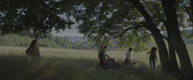 Wide shot frame from The Hunger Games: The Ballad of Songbirds & Snakes — walking, person