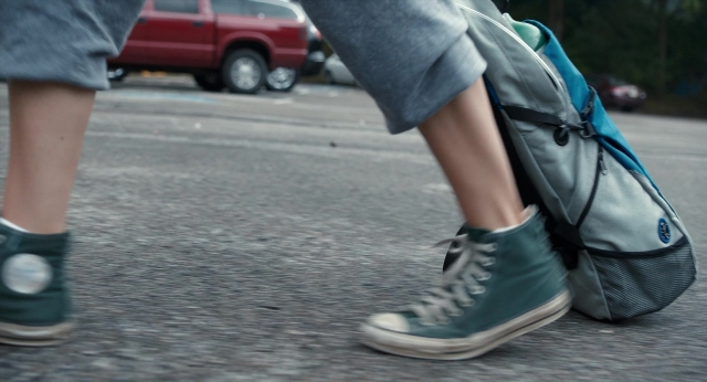 Frame from The Fault in Our Stars — walking, street, car