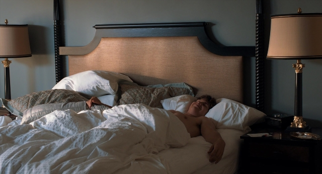 Frame from The Fault in Our Stars — bed, lamp, pillow
