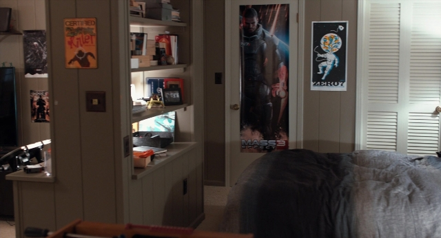 Wide shot frame from The Fault in Our Stars — room, bed, door