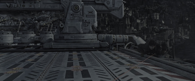 Wide shot frame from Alien: Covenant — car, person