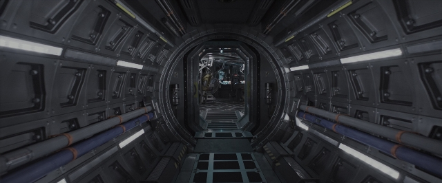 Wide shot frame from Alien: Covenant — car, boat, window