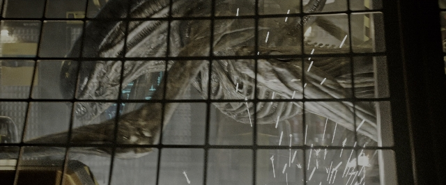 Wide shot frame from Alien: Covenant — window