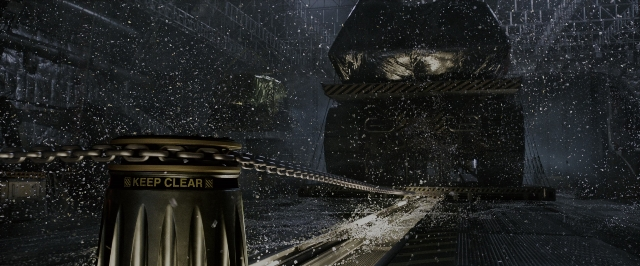 Wide shot frame from Alien: Covenant — car, water, bottle