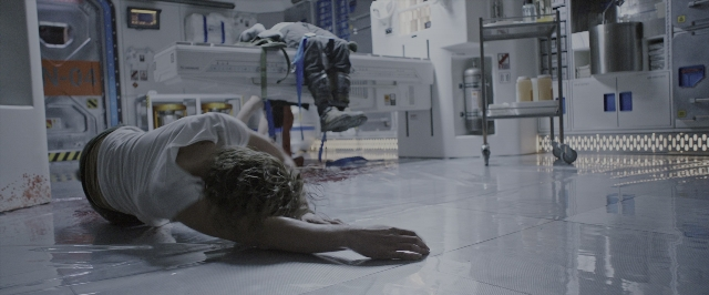 Wide shot frame from Alien: Covenant — shirt, hair, person
