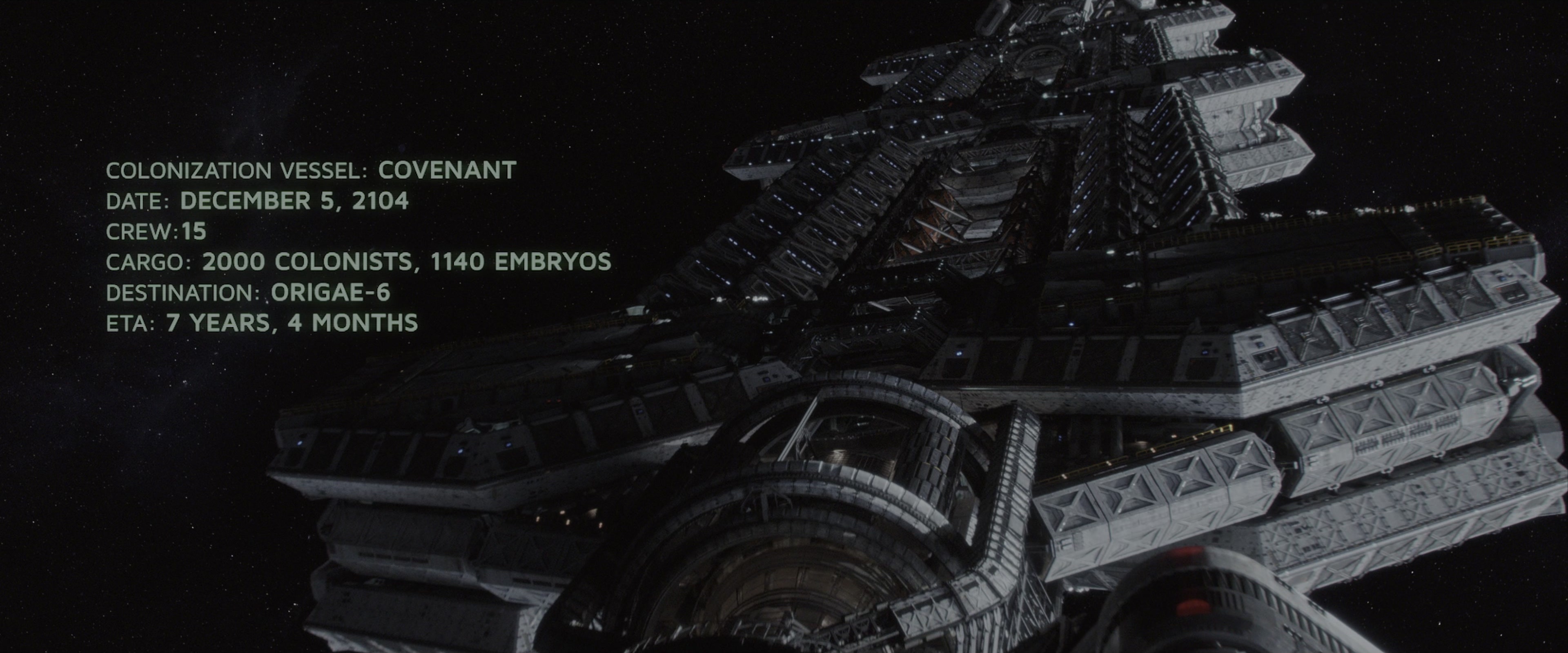 Alien: Covenant (2017), wide, 2.40:1 — film still