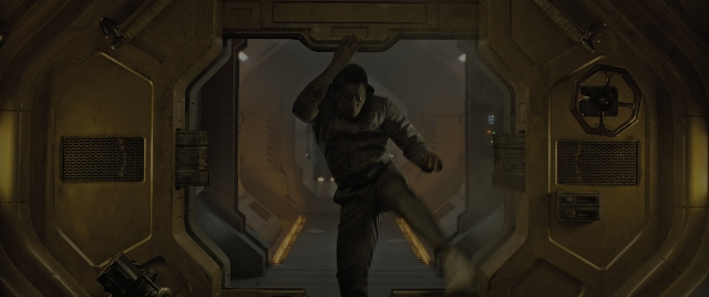 Wide shot frame from Alien: Romulus — standing, person