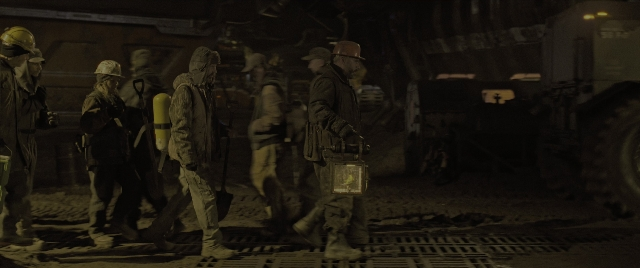 Wide shot frame from Alien: Romulus — walking, person