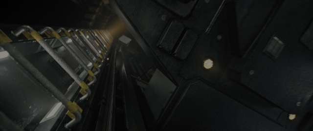 Wide shot frame from Alien: Romulus — window