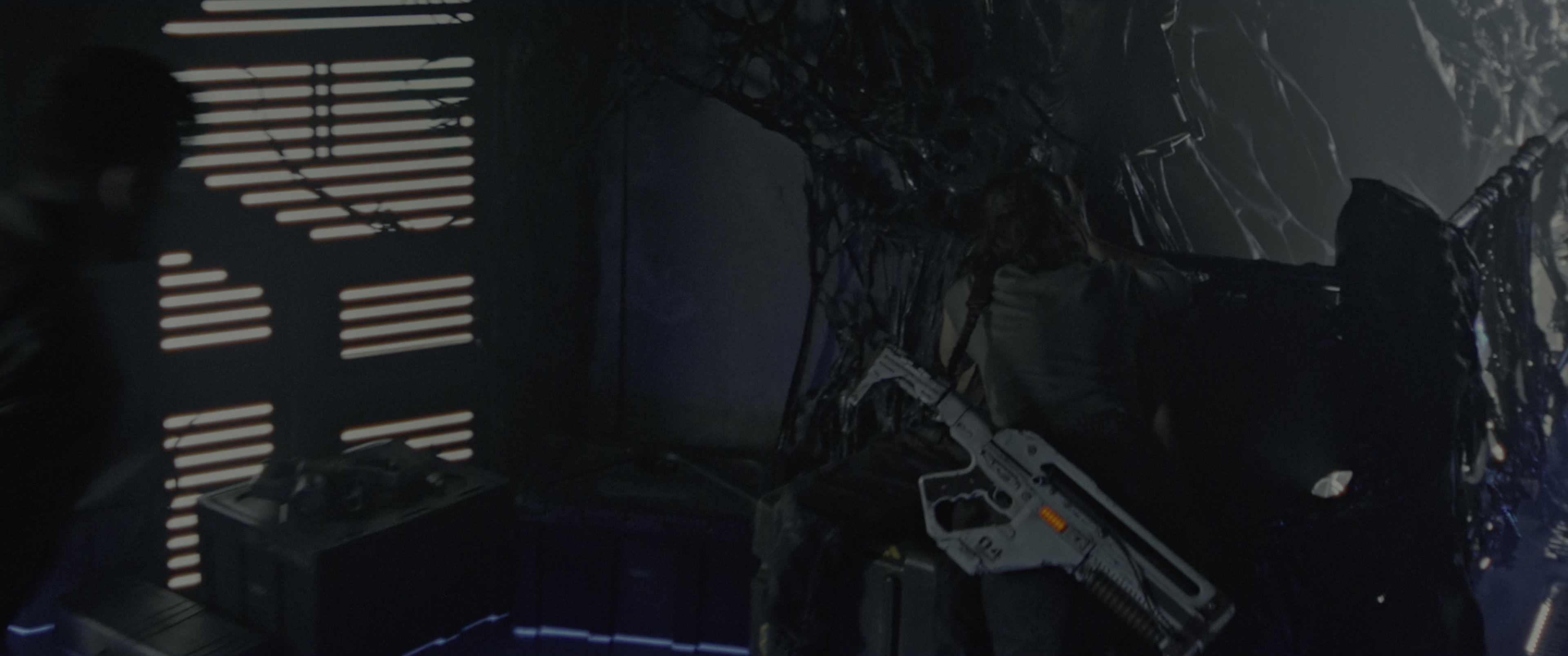 Alien: Romulus (2024), close, 2.39:1 — film still