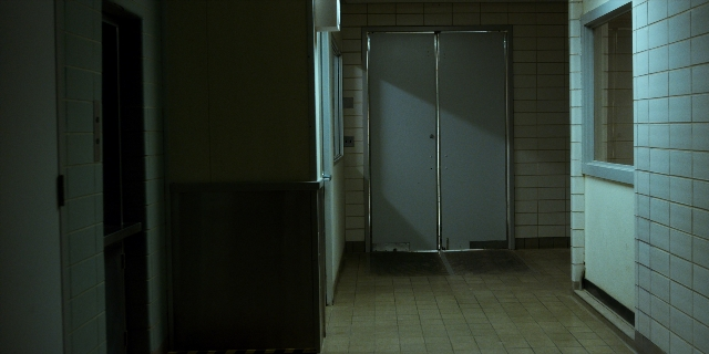 Frame from Stranger Things — door, house, window
