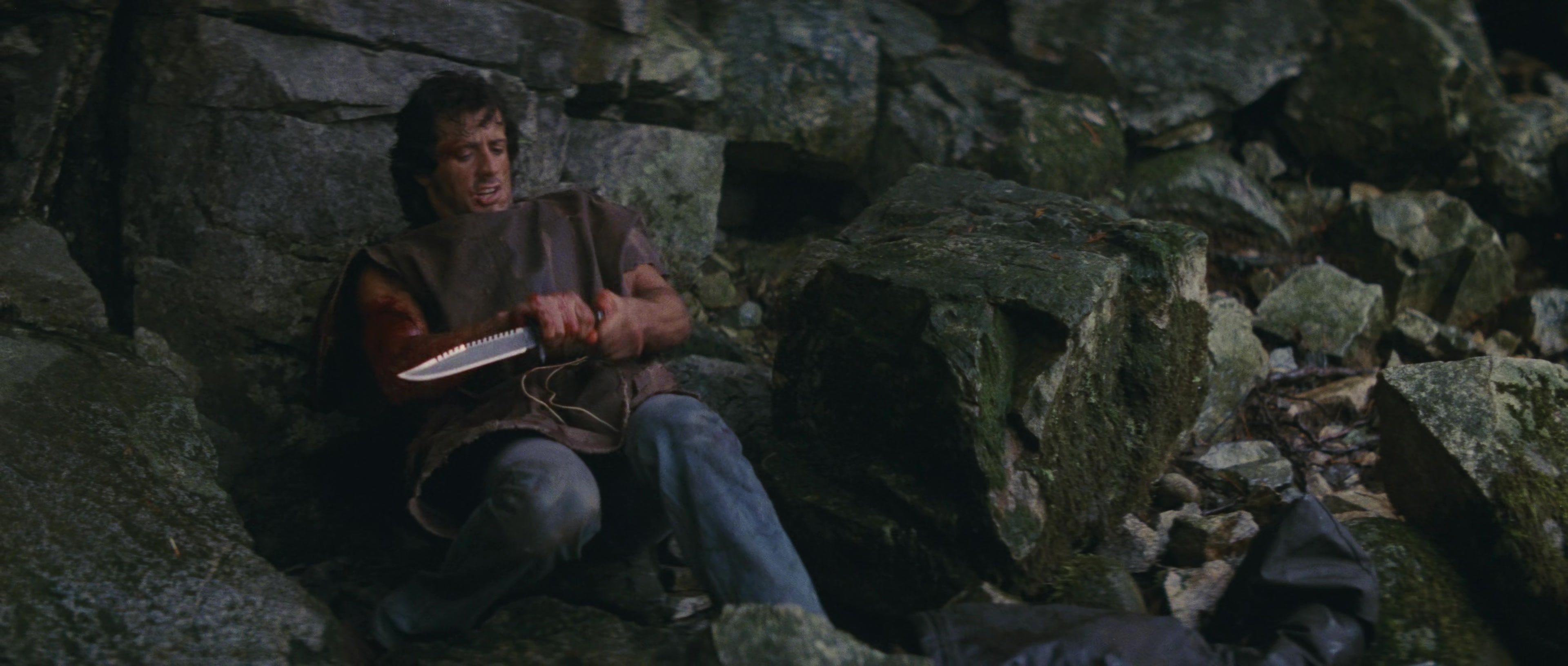 First Blood (1982), wide, 2.35:1 — film still