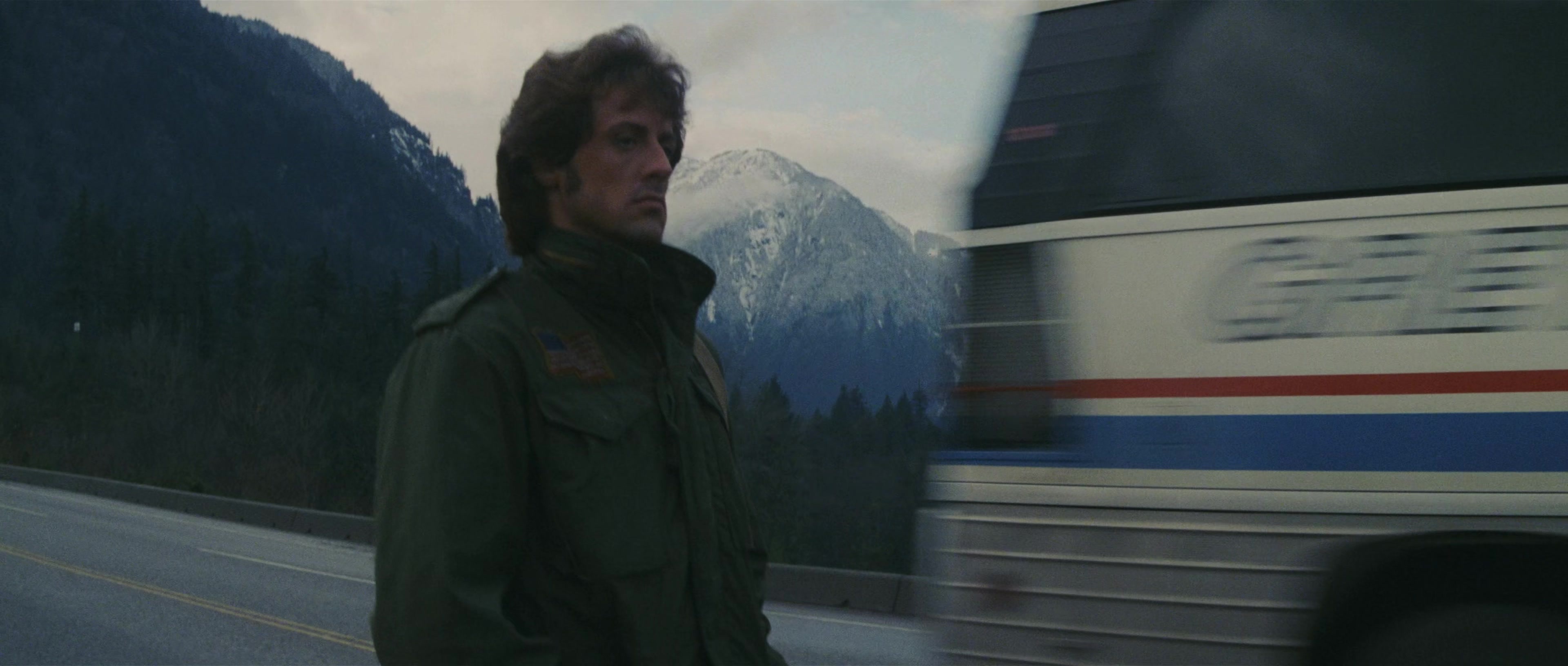 First Blood (1982), wide, 2.35:1 — film still
