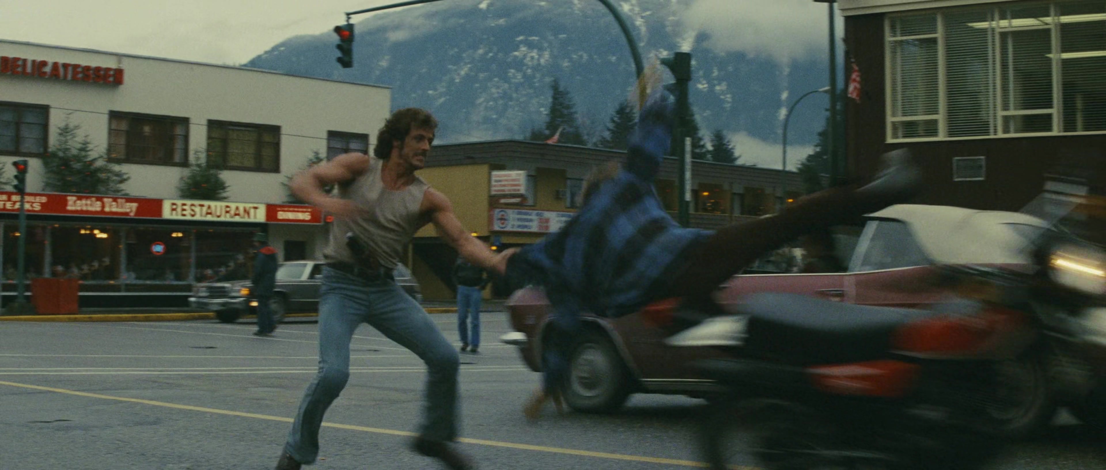 First Blood (1982), wide, 2.35:1 — film still