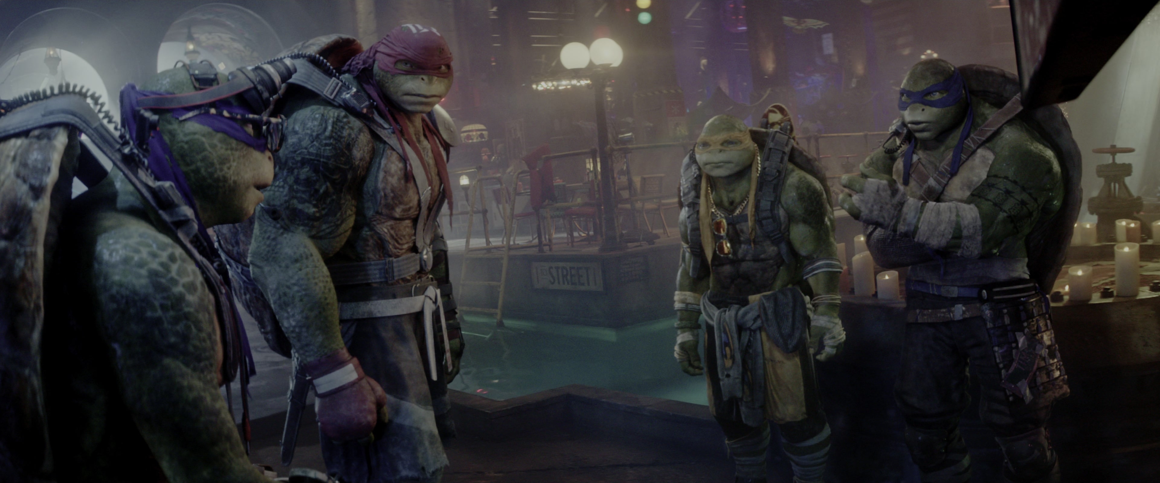 Teenage Mutant Ninja Turtles: Out of the Shadows (2016), wide, 2.40:1 — film still