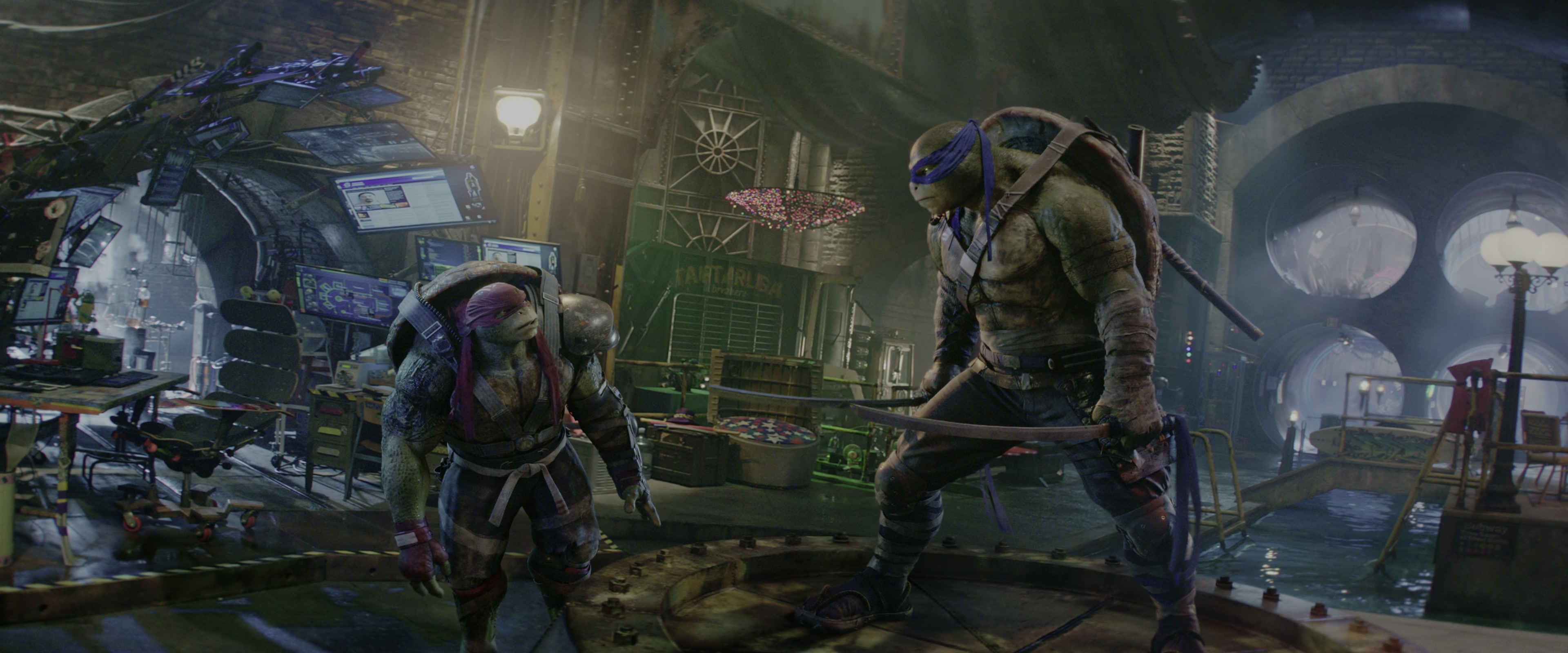 Teenage Mutant Ninja Turtles: Out of the Shadows (2016), wide, 2.40:1 — film still