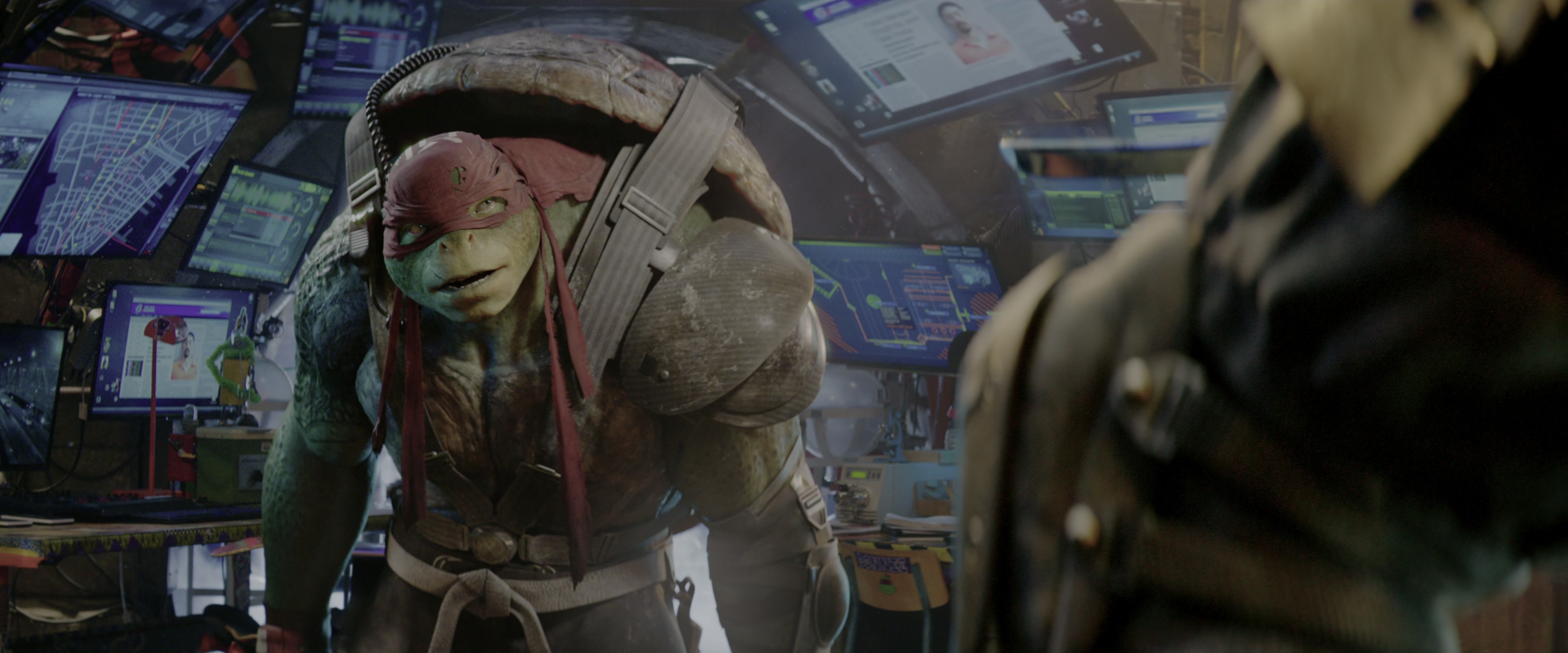 Teenage Mutant Ninja Turtles: Out of the Shadows (2016), wide, 2.40:1 — film still