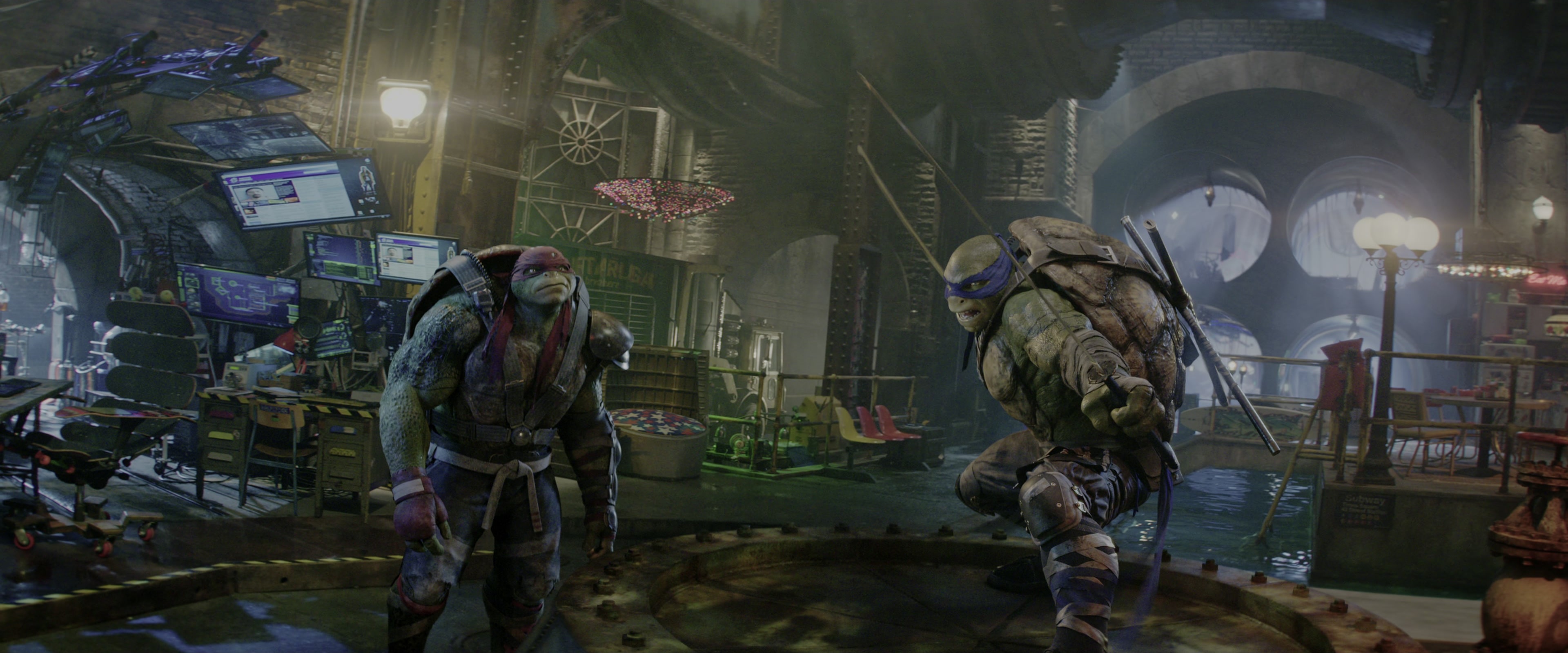 Teenage Mutant Ninja Turtles: Out of the Shadows (2016), wide, 2.40:1 — film still