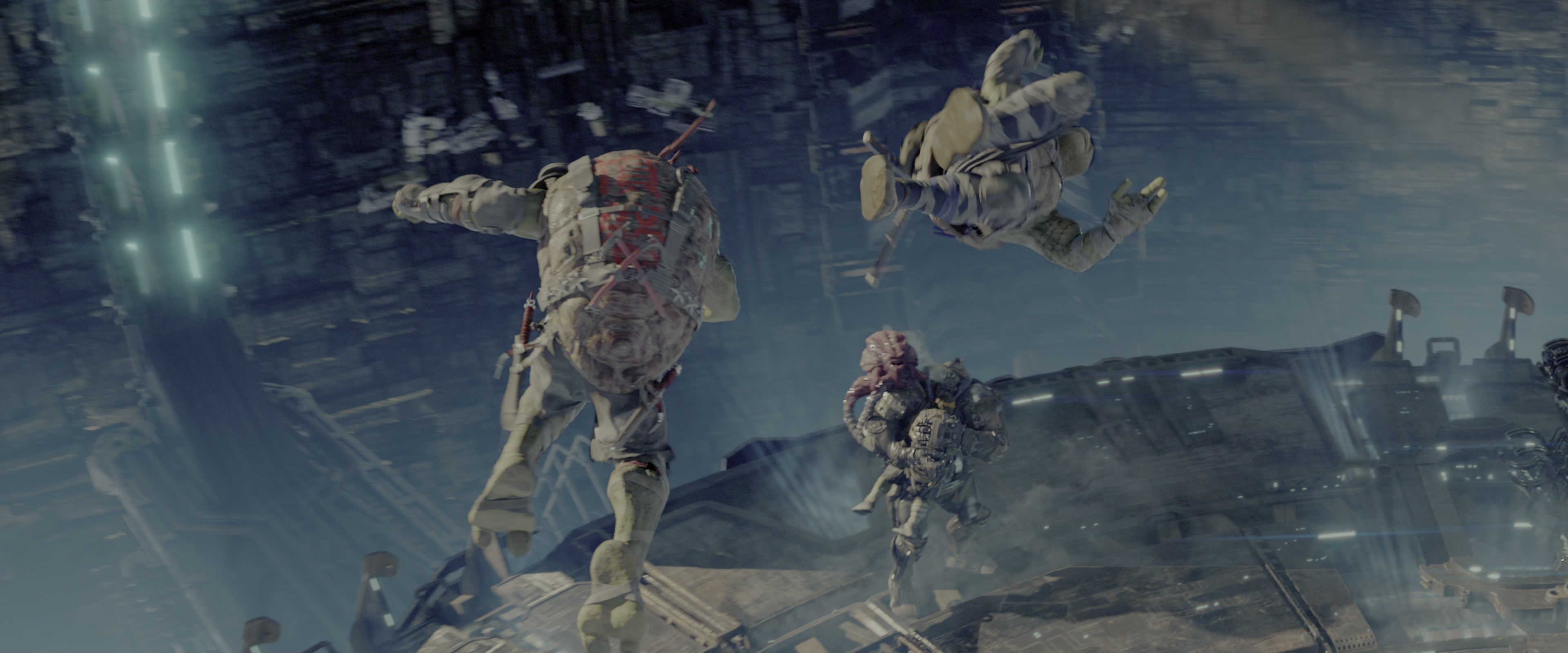 Teenage Mutant Ninja Turtles: Out of the Shadows (2016), wide, 2.40:1 — film still