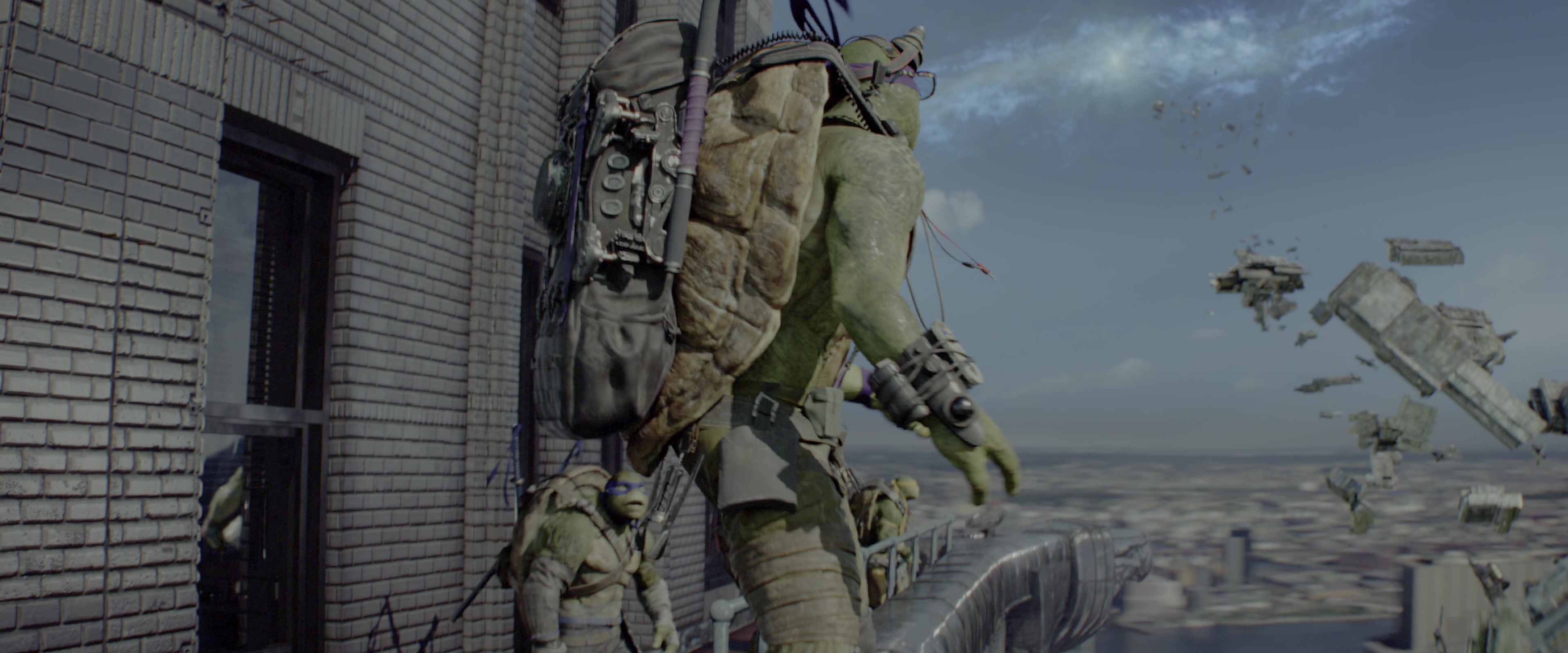 Teenage Mutant Ninja Turtles: Out of the Shadows (2016), wide, 2.40:1 — film still