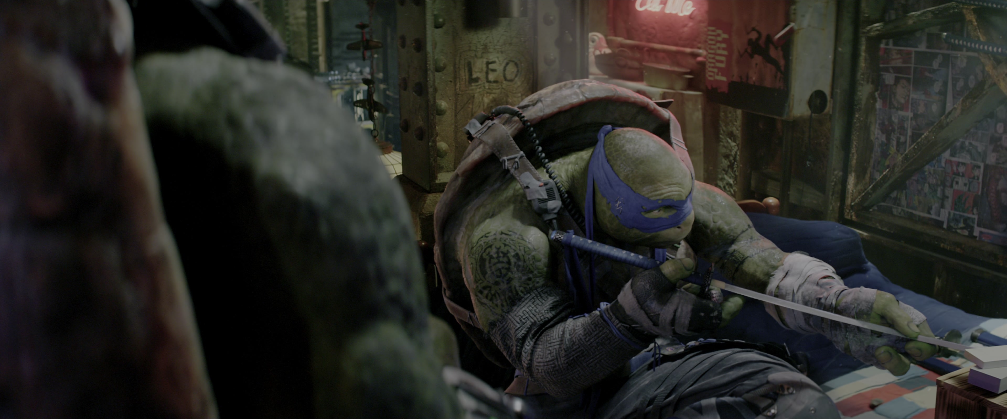 Teenage Mutant Ninja Turtles: Out of the Shadows (2016), wide, 2.40:1 — film still