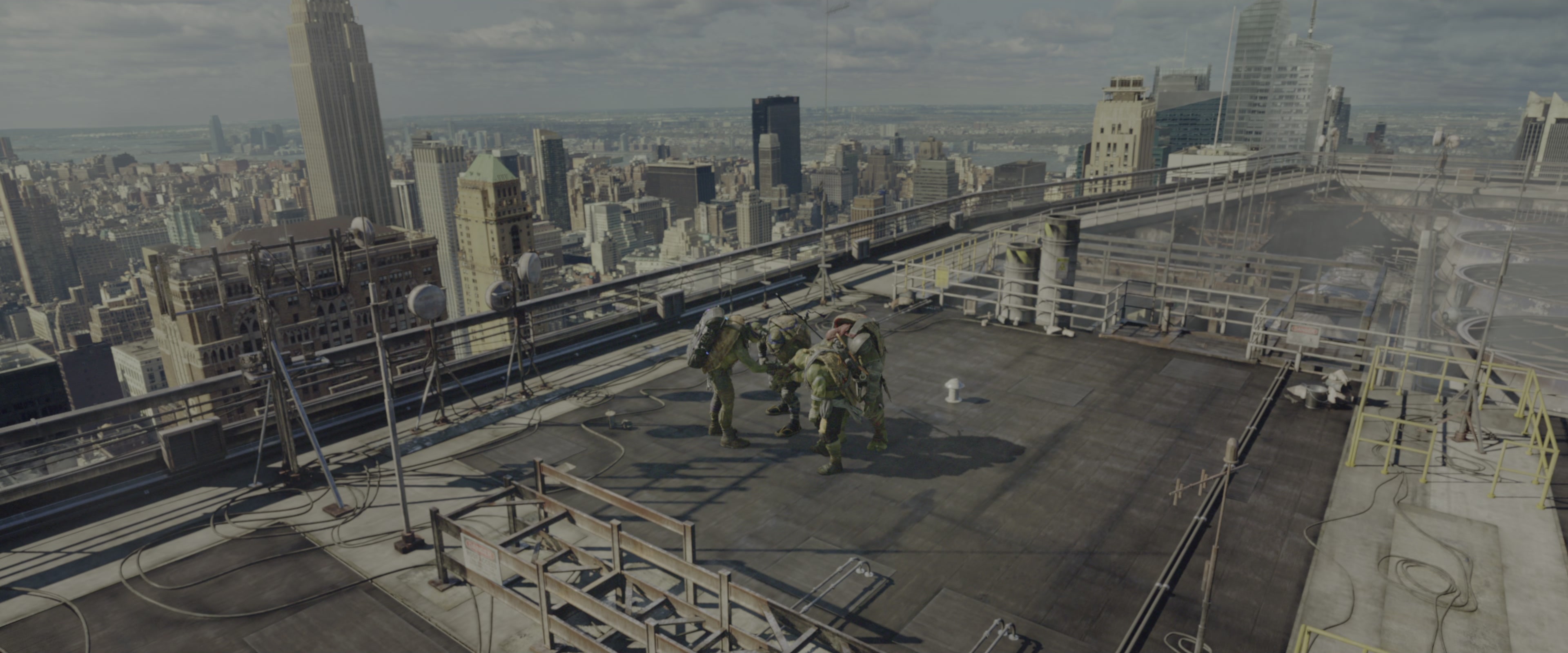 Teenage Mutant Ninja Turtles: Out of the Shadows (2016), wide, 2.40:1 — film still