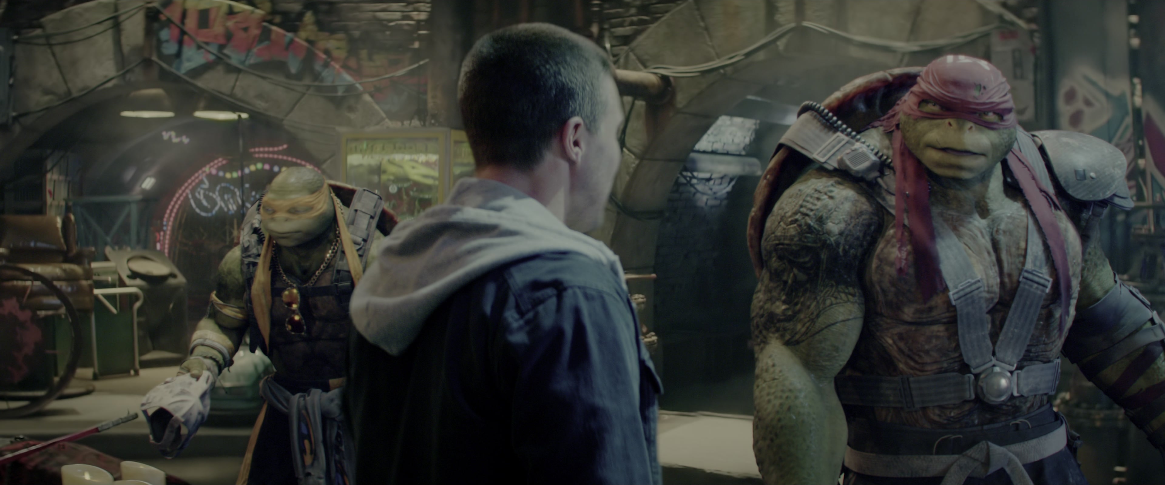 Teenage Mutant Ninja Turtles: Out of the Shadows (2016), wide, 2.40:1 — film still