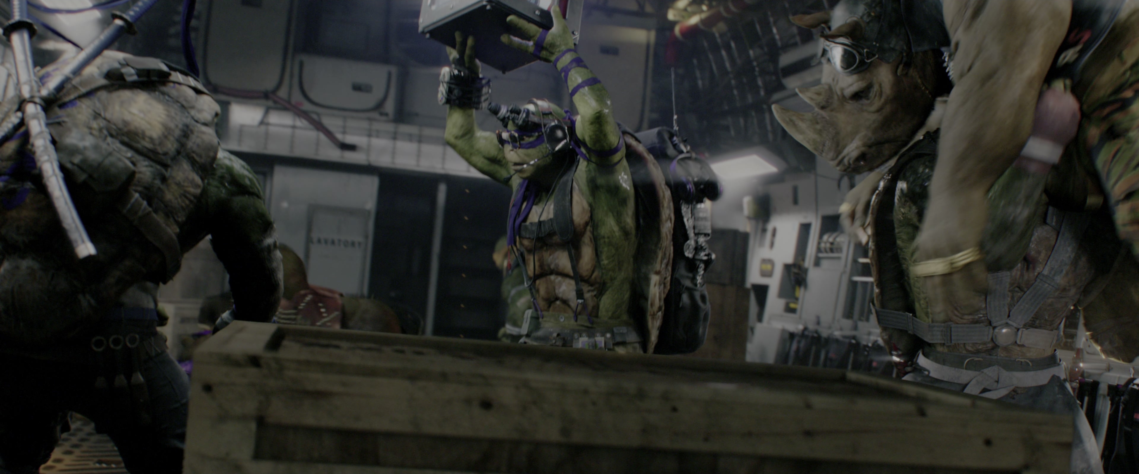 Teenage Mutant Ninja Turtles: Out of the Shadows (2016), wide, 2.40:1 — film still