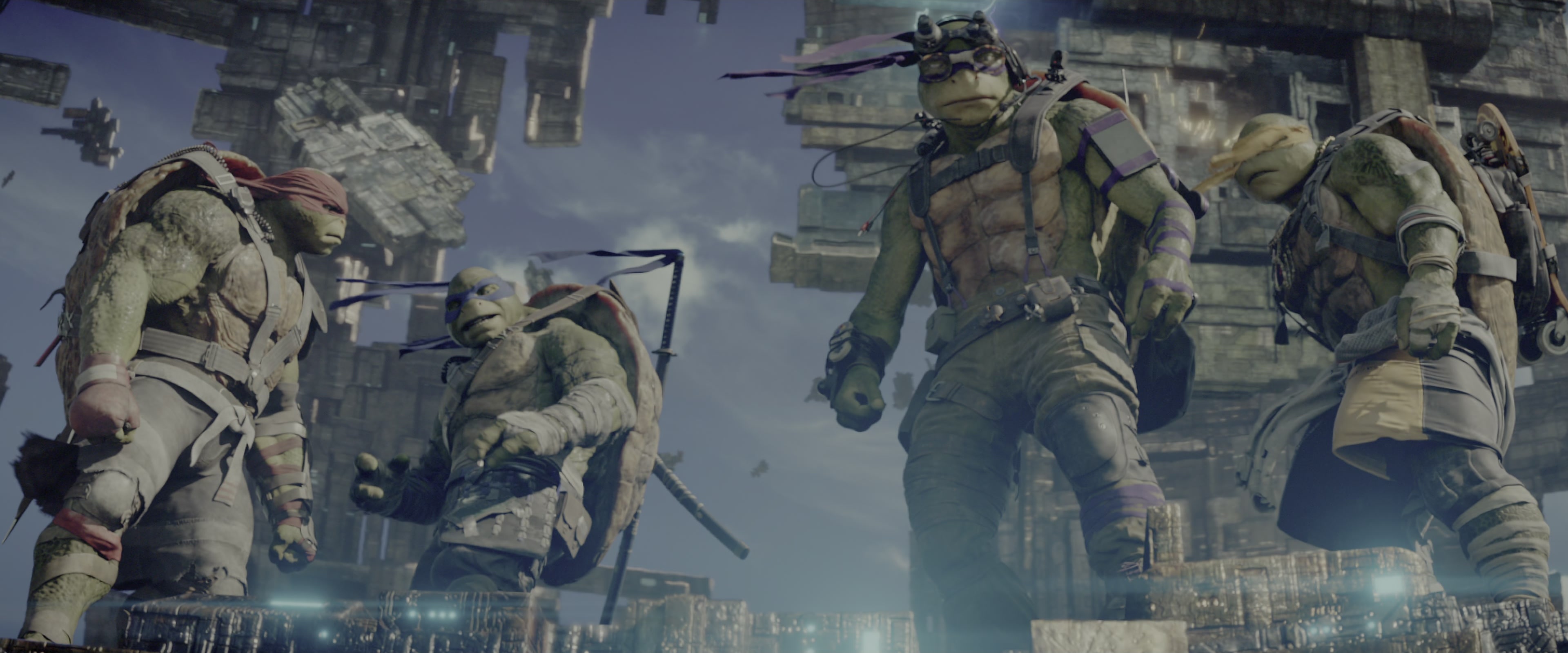 Teenage Mutant Ninja Turtles: Out of the Shadows (2016), wide, 2.40:1 — film still