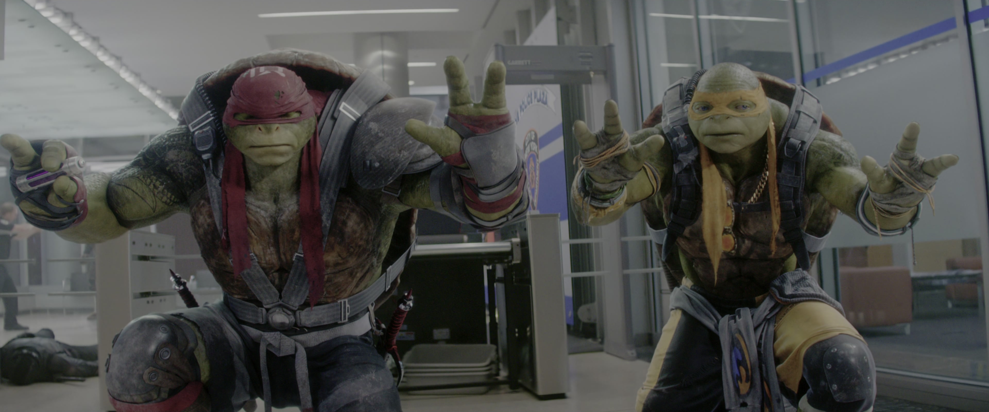Teenage Mutant Ninja Turtles: Out of the Shadows (2016), wide, 2.40:1 — film still
