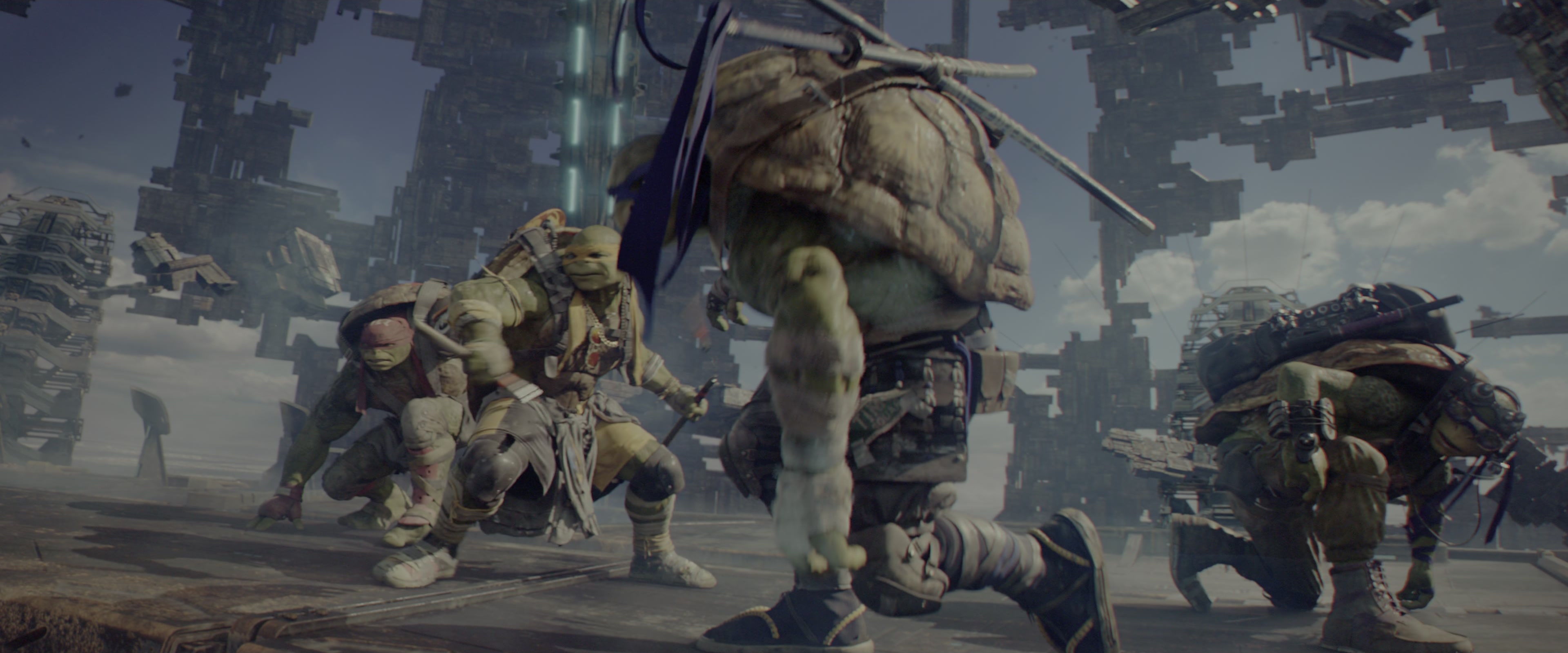 Teenage Mutant Ninja Turtles: Out of the Shadows (2016), wide, 2.40:1 — film still