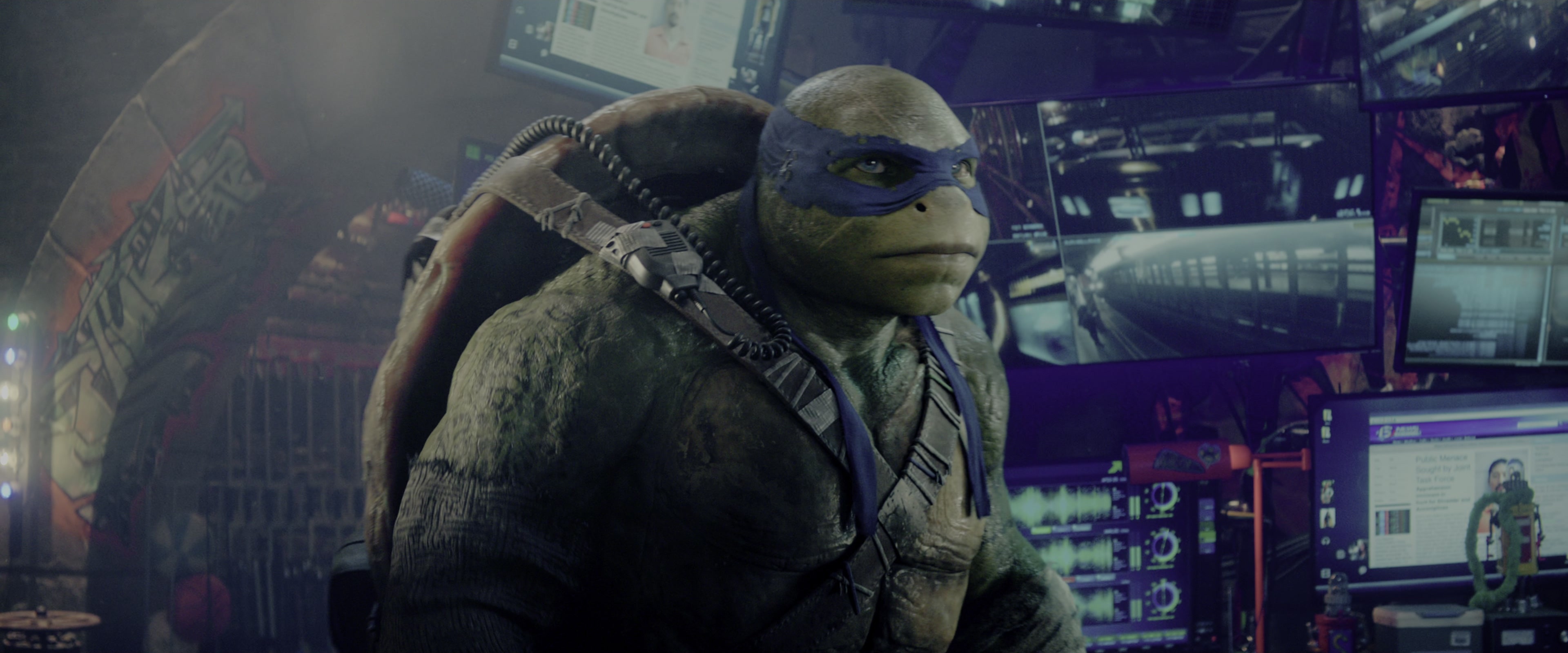 Teenage Mutant Ninja Turtles: Out of the Shadows (2016), wide, 2.40:1 — film still