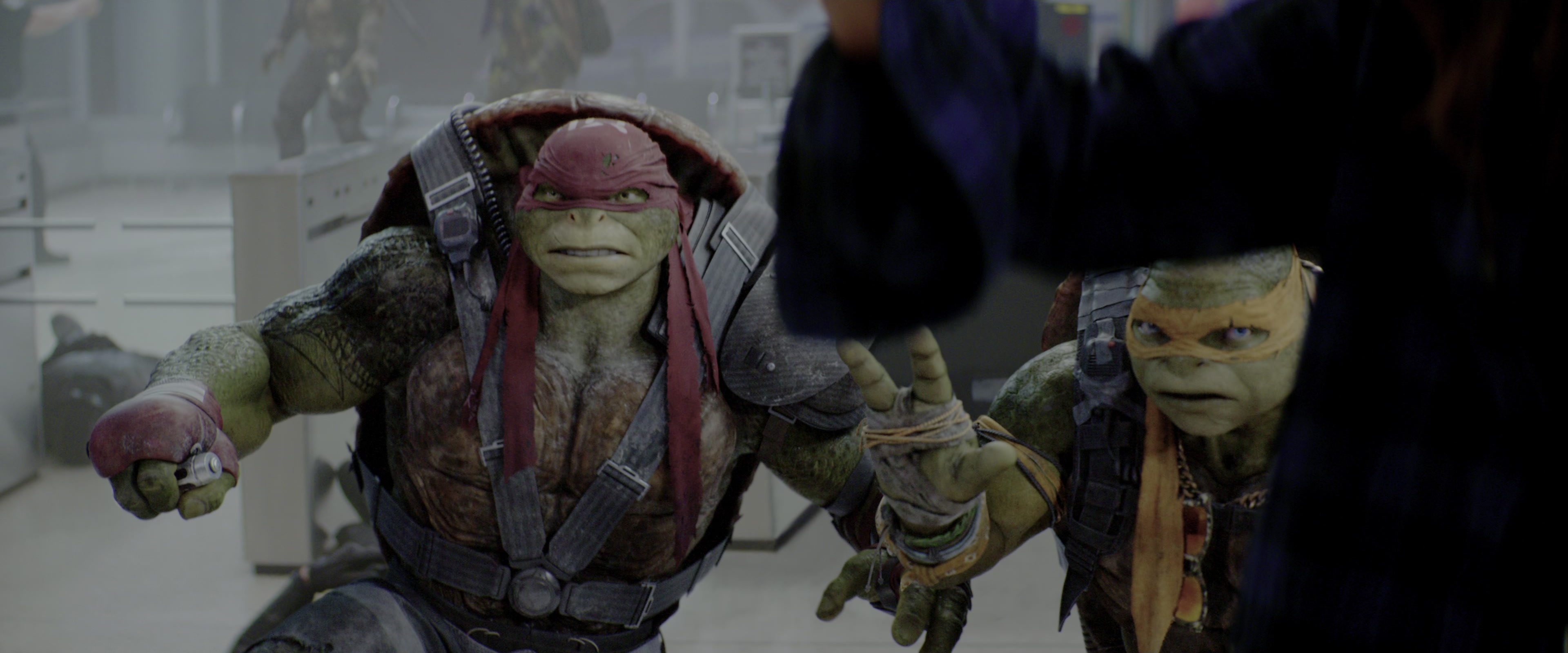 Teenage Mutant Ninja Turtles: Out of the Shadows (2016), wide, 2.40:1 — film still