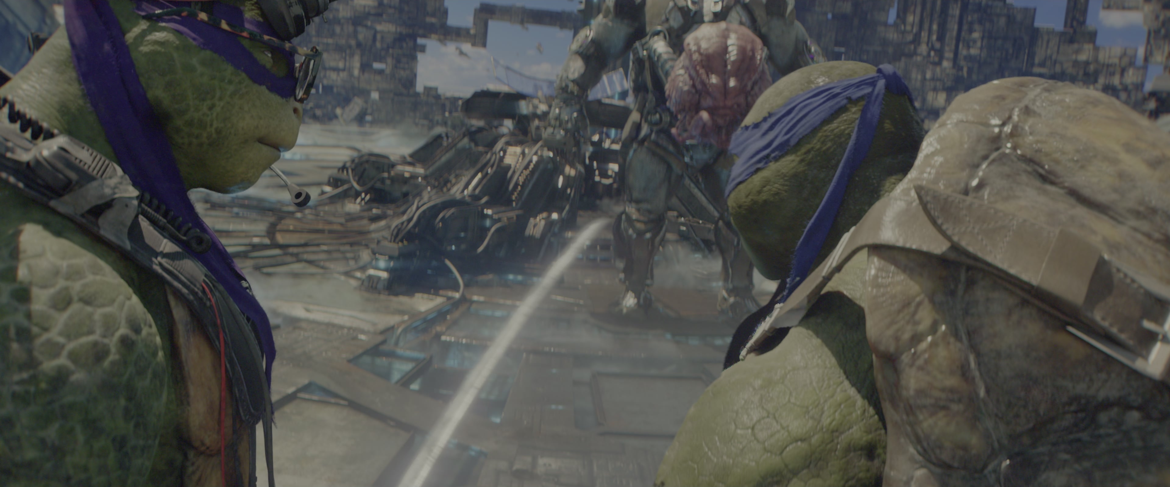 Teenage Mutant Ninja Turtles: Out of the Shadows (2016), wide, 2.40:1 — film still