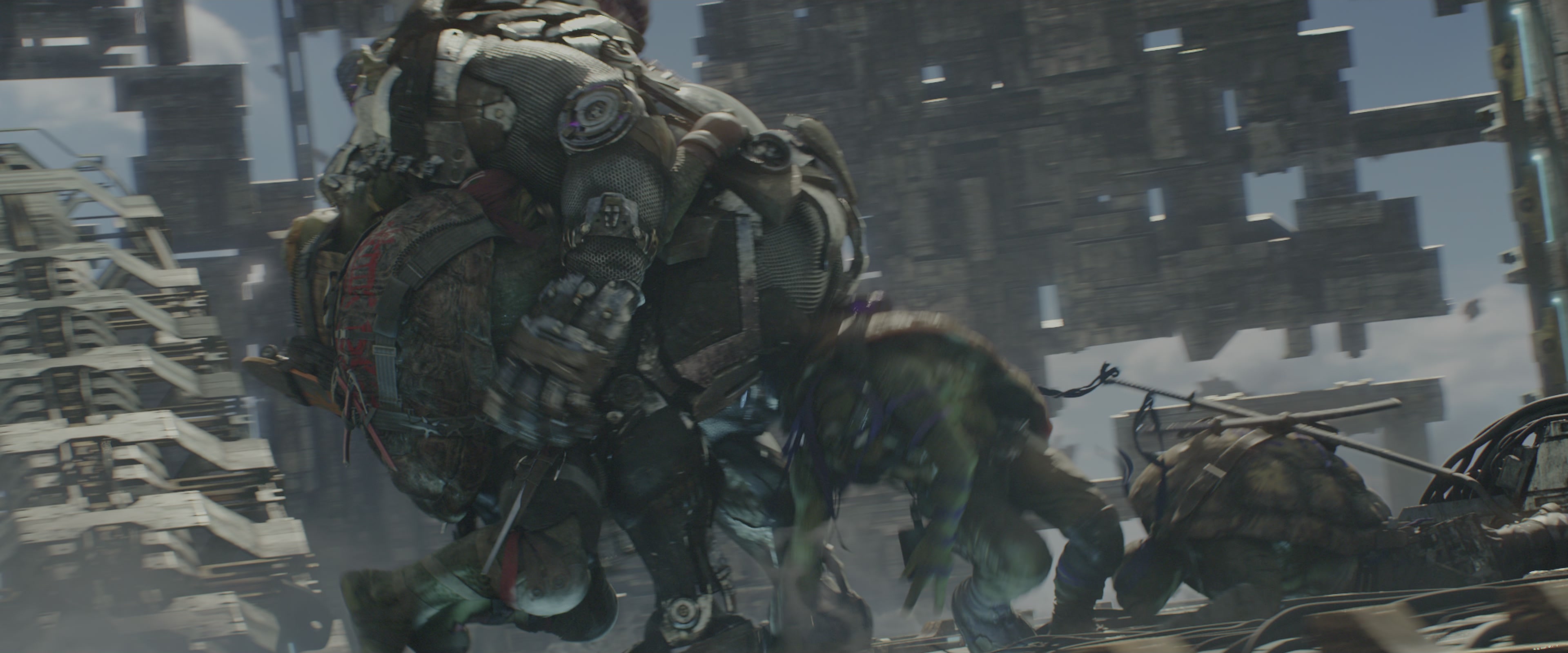 Teenage Mutant Ninja Turtles: Out of the Shadows (2016), wide, 2.40:1 — film still