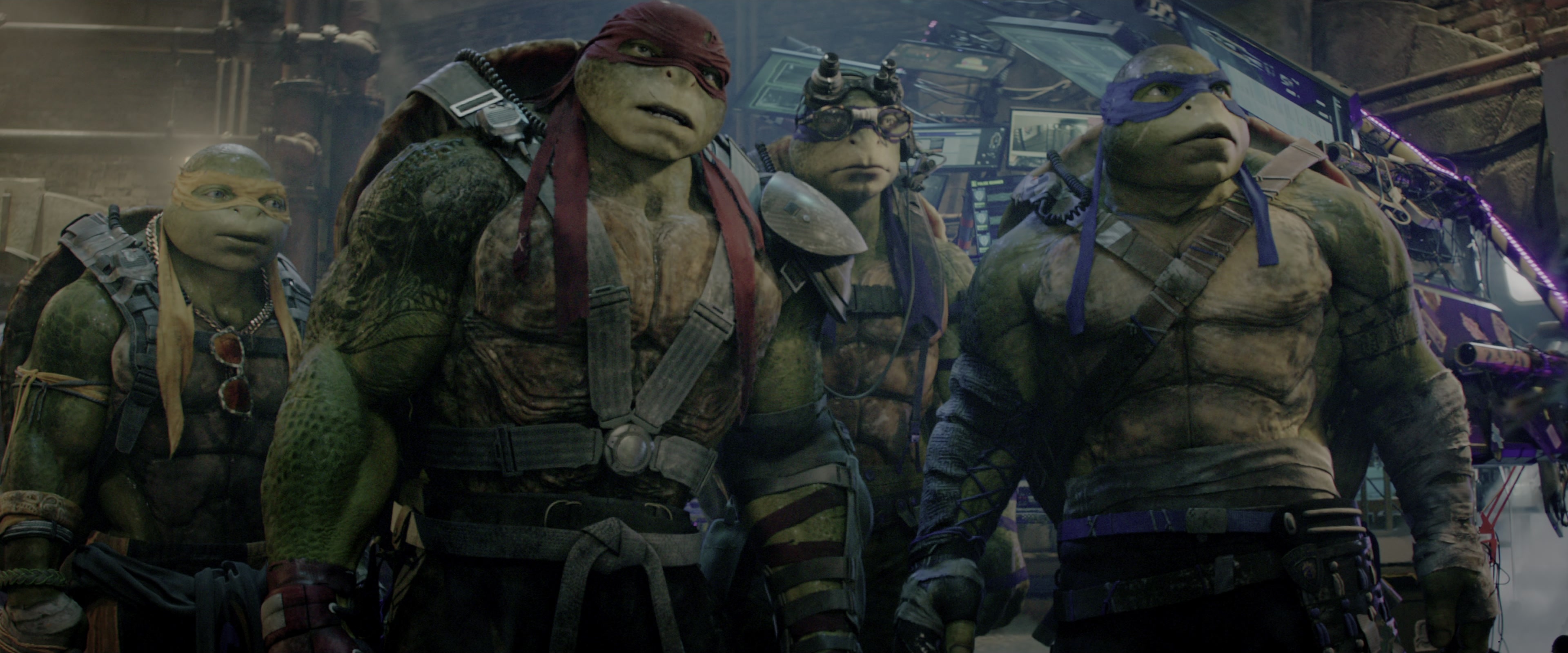 Teenage Mutant Ninja Turtles: Out of the Shadows (2016), wide, 2.40:1 — film still