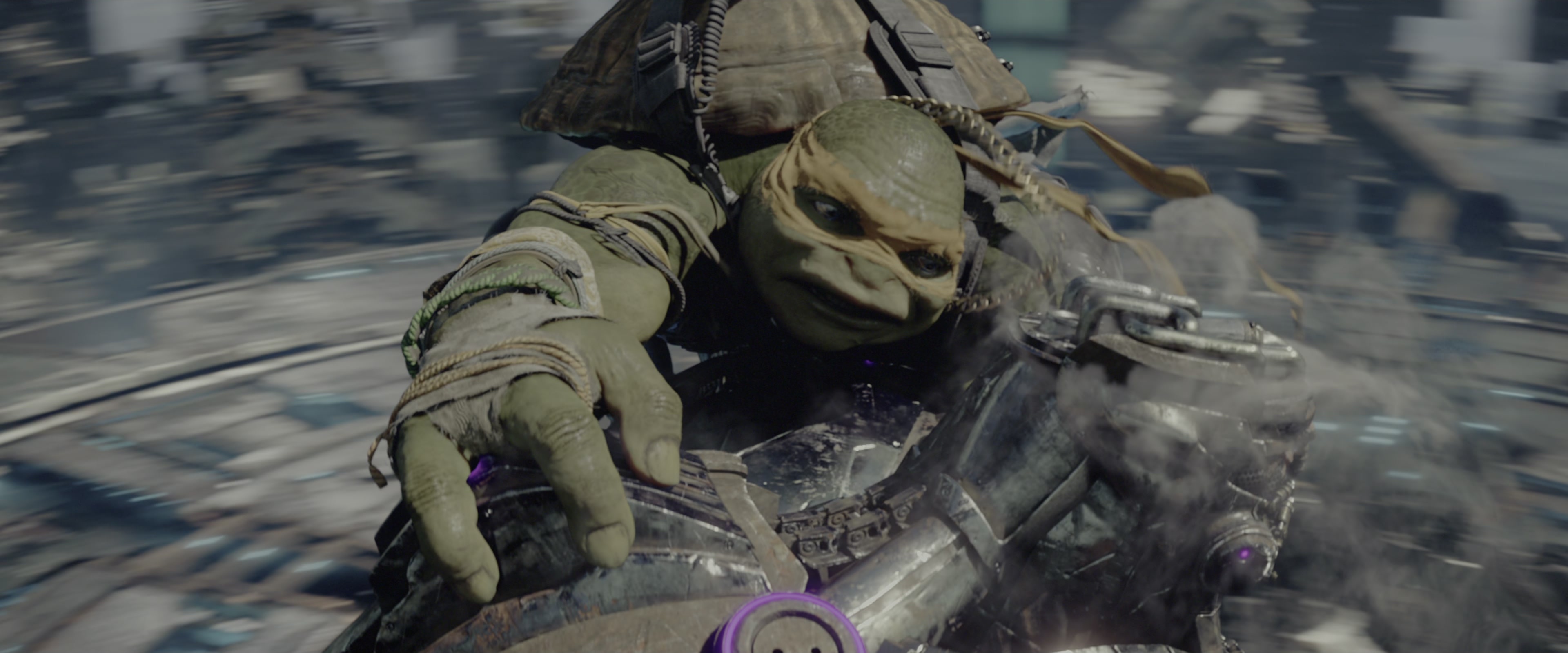 Teenage Mutant Ninja Turtles: Out of the Shadows (2016), wide, 2.40:1 — film still