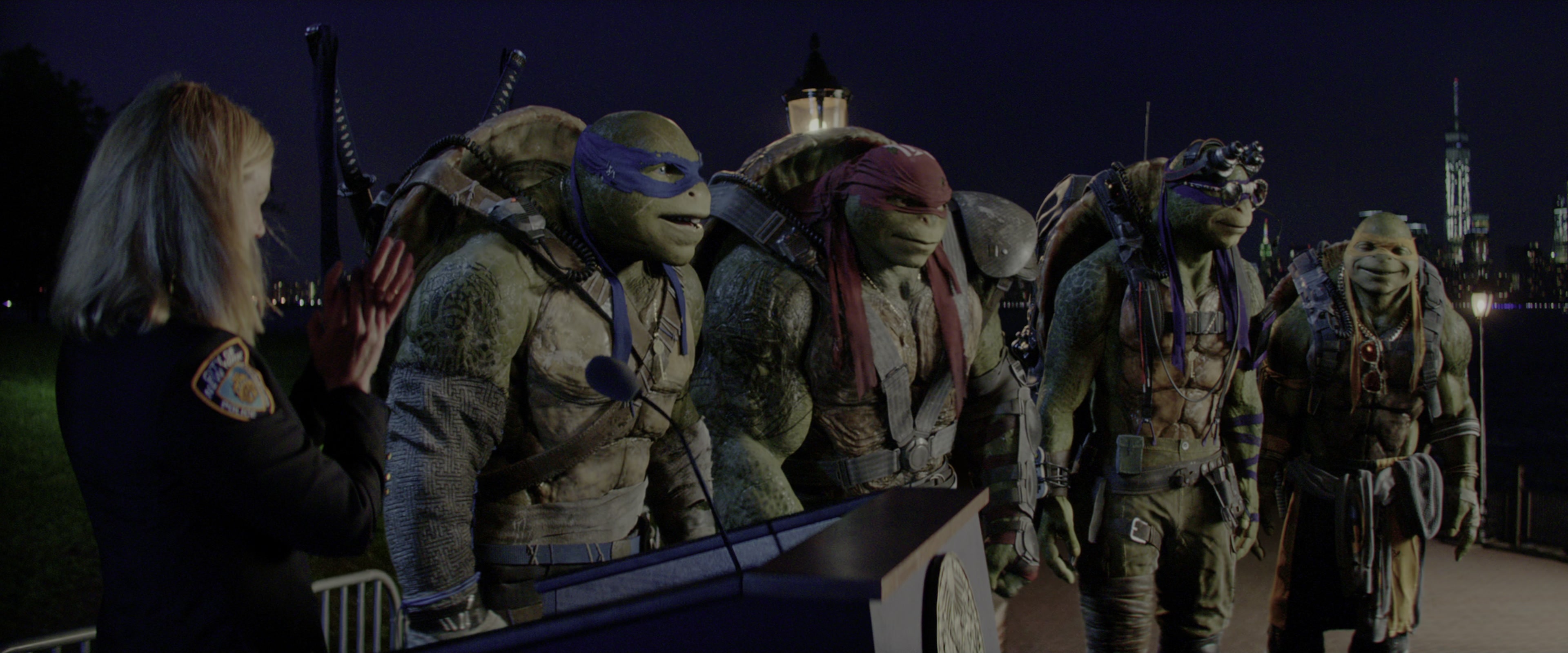Teenage Mutant Ninja Turtles: Out of the Shadows (2016), wide, 2.40:1 — film still