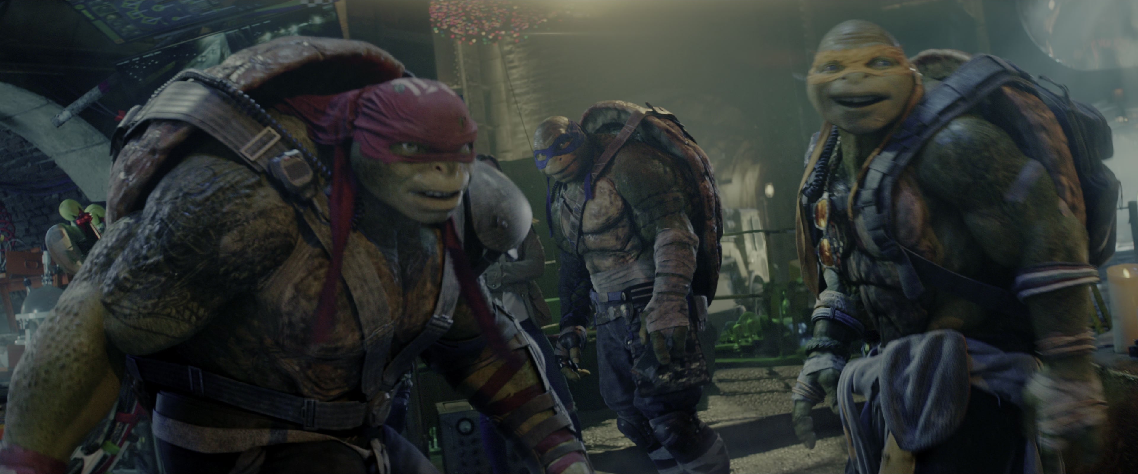 Teenage Mutant Ninja Turtles: Out of the Shadows (2016), wide, 2.40:1 — film still