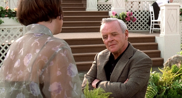 Wide shot frame from Meet Joe Black — people, action, show
