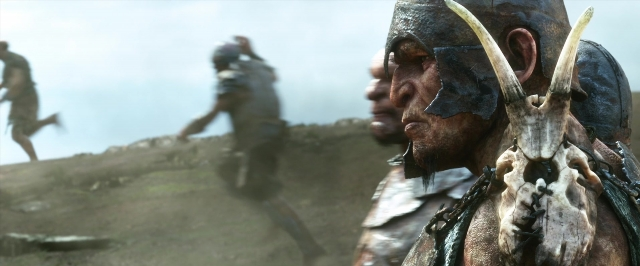 Wide shot frame from Jack the Giant Slayer — hat, person, human face