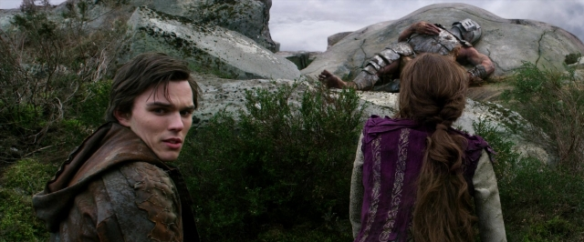 Wide shot frame from Jack the Giant Slayer — standing, hair, person