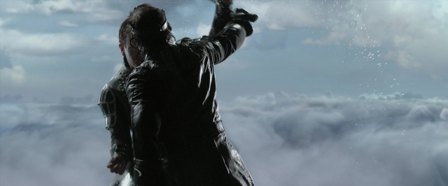 Medium shot frame from Jack the Giant Slayer — standing, hand, face