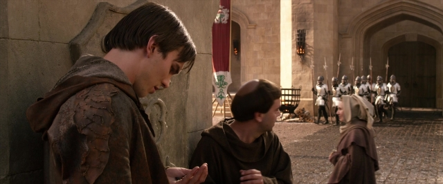 Medium shot frame from Jack the Giant Slayer — standing, face, person